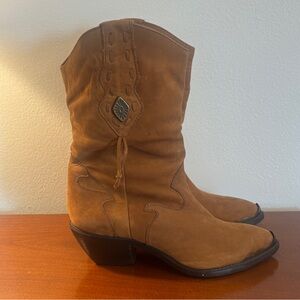 Code West Vintage Suede Western Boots
